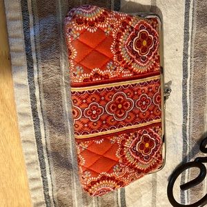 Vera Bradley paisley design orange wallet.